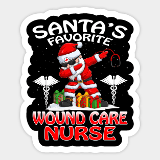 Santas Favorite Wound Care Nurse Christmas T Shirt Sticker